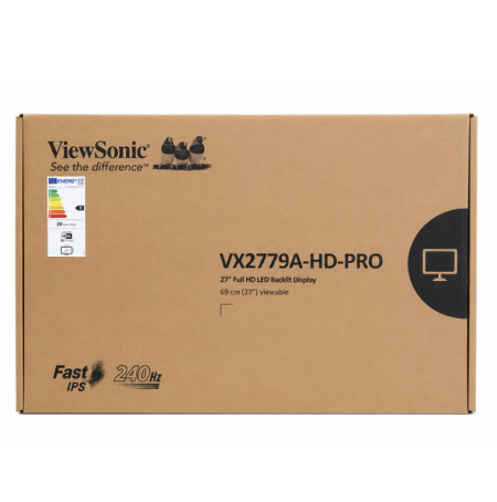 شاشة ألعاب ViewSonic VX2779A-HD-PRO مقاس 27 إنش – IPS 240Hz
